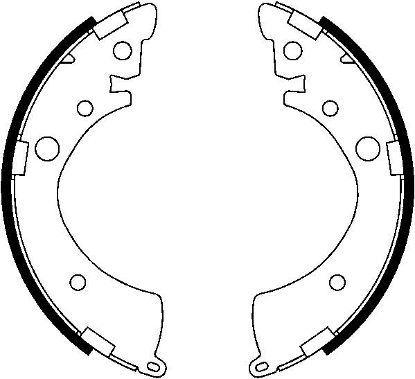 ATE - Remschoenen Set - Remschoenset - Achteras - Voor voertuigen zonder ABS - Bouwjaar vanaf 1994