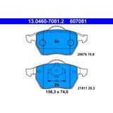 ATE - Remblokkenset - Rood - 13.0460-7081.2 - Vooras