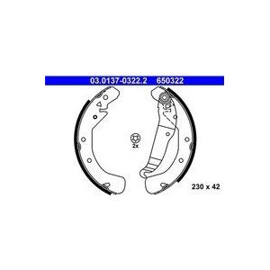 ATE - Remschoenen Set - Remschoenset - Achteras - 230 mm - 42 mm