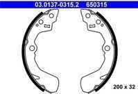 ATE Remschoenen SUZUKI,SUBARU,DAIHATSU 03.0137-0315.2 5320069G12,5321070C00,5321070C10 Remschoenen Set,Remschoenset 0449587707000,5320060841