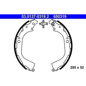 Nissan - Remschoenset - Achter - 295 mm - 52 mm