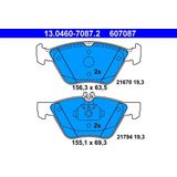 ATE - Remblokkenset - Vooras - Set assen - Voor voertuigen met ESP