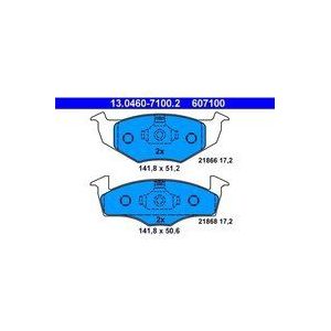 ATE - Remblokkenset - Vooras - Volkswagen - Set assen - 13.0460-7100.2