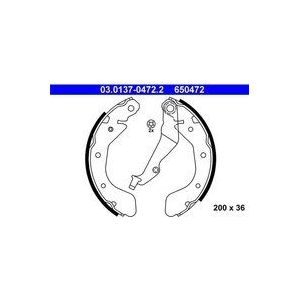 Remschoenset Chevrolet - Achter - 200 mm - 36 mm Breedte - Met Hefboom