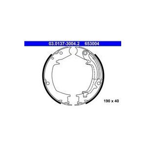 Hyundai - Remschoenset - Parkeerrem - 190 mm - 40 mm breedte - Met Hefboom
