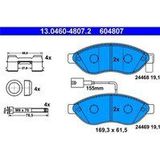 ATE - Remblokkenset - Set Assen - Vooras - Inclusief Slijtageindicator
