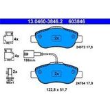 ATE - Remblokkenset - Vooras - Inclusief Slijtageindicator - Set Assen