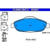 ATE - Remblokkenset - Set Assen - Vooras - Remsysteem Bosch