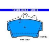 ATE Remblokkenset PORSCHE 13.0460-4815.2 98735193902,98735193903