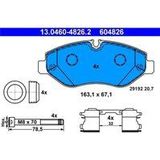 ATE - Remblokkenset - Vooras - Met Geleideplaat - Set Assen