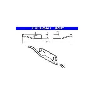 Bmw - Remklauw - Veer - Mg Ate .8116-0066.1