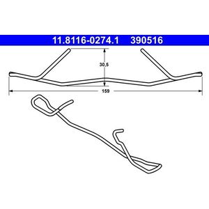 Veer - Remklauw Mini - Nissan - ATE