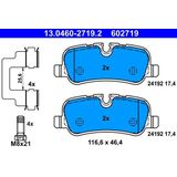 ATE - Remblokkenset - Achteras - Set assen - Voorbereid voor Slijtagewaarschuwing