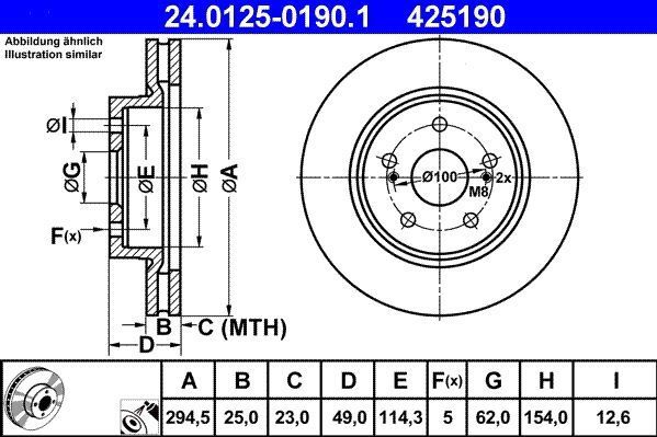 Suzuki - Remschijf - Geventileerd - Buitendiameter 294,5 mm - Gecoat