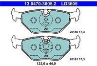 ATE - Remblokkenset - Ceramic - Set Assen - Voor Voertuigen Met ABS
