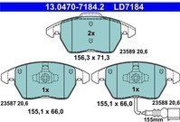 ATE - Remblokkenset - Ceramic - Set assen - Vooras