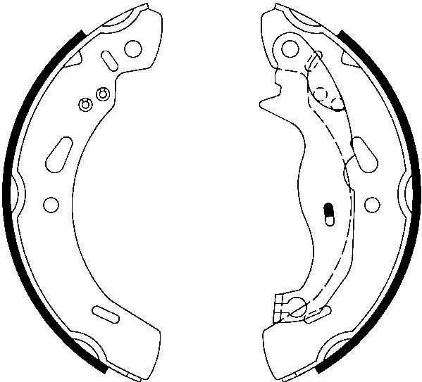 ATE Remschoenen FORD 03.0137-0497.2 1550225,1695033,1737303 Remschoenen Set,Remschoenset 1802623,8V512200AA,8V512200AD,E4B12200AA,1894327,8V512200AB