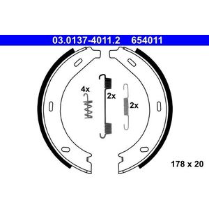 Mercedes-Benz - Remschoenset - Parkeerrem - Achteras - 178 mm