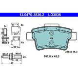 ATE - Remblokkenset - Ceramic - Achteras - Set assen