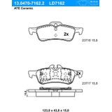ATE - Ceramic - Remblokkenset - Set assen - Achteras