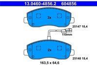 ATE - Remblokkenset - Vooras - Inclusief Slijtageindicator - Set Assen