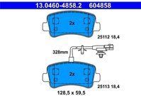 ATE - Remblokkenset - Set Assen - Inclusief Slijtageindicator - Achteras