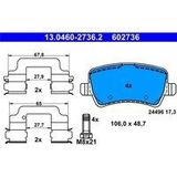 ATE - Remblokkenset - Set Assen - Voor VOLVO - Achteras - Geventileerd
