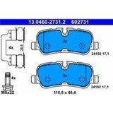Remblokken Set - Land Rover - Achter - 4 Remblokken per As - Met Toebehoren