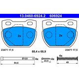 Land Rover - Remblokken Set - Achter - Set van 4 Remblokken - AP LOCKHEED