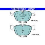 ATE - Ceramic - Remblokkenset - Vooras - Set assen