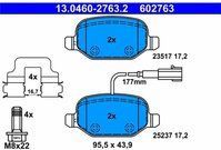 ATE - Remblokkenset - Achteras - Inclusief Slijtageindicator - Set Assen
