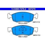 Dacia - Remblokken Set - Voor - ATE - Set van 4 Remblokken