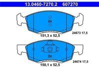 Dacia - Remblokken Set - Voor - ATE - Set van 4 Remblokken