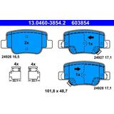 ATE - Remblokkenset - Achteras - Set assen - Met Akoestische Slijtagewaarschuwing