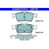 ATE - Remblokkenset - Ceramic - Set assen - Achteras