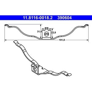 Veer, remklauw ATE 11.8116-0018.2