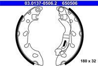 ATE Remschoenen FORD,FIAT 03.0137-0506.2 77365795,77366214,1713757 Remschoenen Set,Remschoenset 1819868,AS512200AA,BS512200AA
