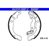 Remschoenset - Dacia, Renault - 03.0137-0507.2 - Remsystemen
