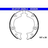 ATE - Remschoenset - Parkeerrem - Achteras - Zonder Hefboom