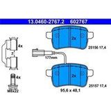ATE - Remblokkenset - Achteras - Met Slijtageindicator - Set Assen