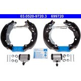 ATE Remschijf, trommelrem PEUGEOT,CITROËN 03.0520-9720.3 1607139080