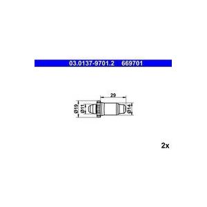 ATE - Reparatieset - Automatische Regulateur - Voor Ford, BMW, Peugeot - 2 Stuks