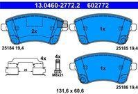 Kia - Remblokken Set - Set van 4 - Met Slijtageindicator - Voor Remsysteem Lucas / TRW