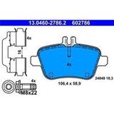 ATE - Remblokkenset - Set Assen - Voor Voertuigen Met Elektrische Handrem - Achteras