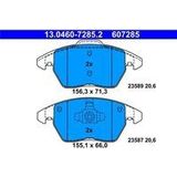 ATE - Remblokkenset - Set assen - Vooras - 13.0460-7285.2