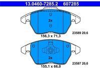 ATE - Remblokkenset - Set assen - Vooras - 13.0460-7285.2