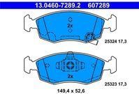 Remblokken Set - Fiat, Lancia - ATE - Set van 4 - Met Slijtageindicator