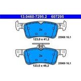 Peugeot - Remblokken Set - ATE - Set van 4 - 123 mm breed - 41,2 mm hoog