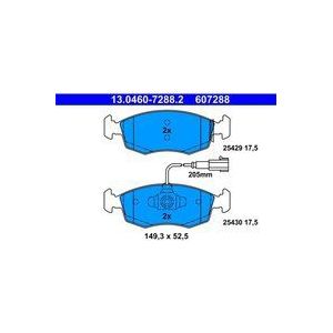 ATE - Remblokkenset - Vooras - Set assen - Inclusief Slijtageindicator