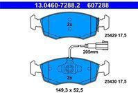 ATE - Remblokkenset - Vooras - Set assen - Inclusief Slijtageindicator